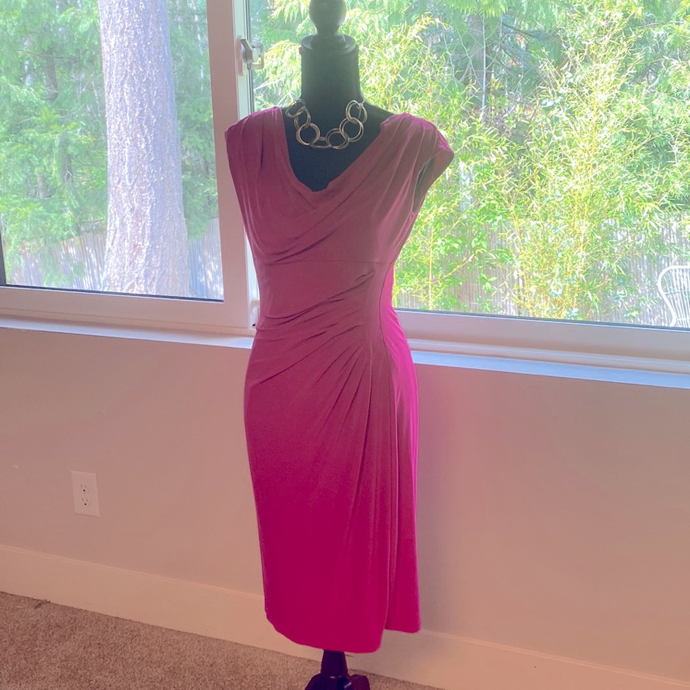 Fuchsia Ralph Lauren sleeveless dress size 6